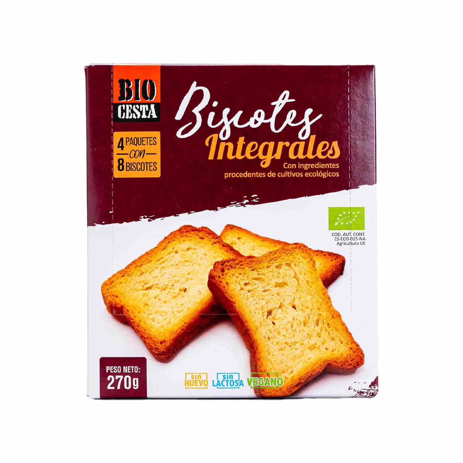 Pan tostado Biscotes integrales eco 270g Bio Cesta