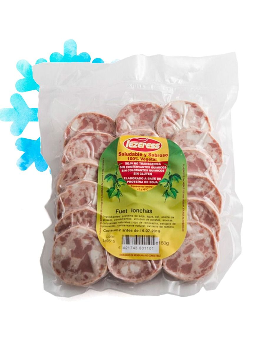 Fuet vegetal lonchas 150g Iezeress