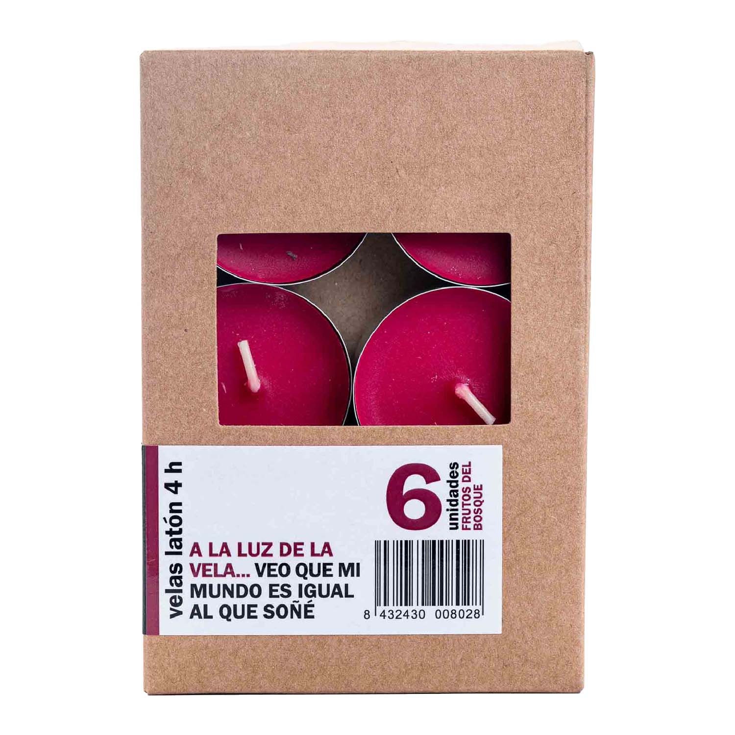 Velas de Latón Esencia de Frutos Del Bosque Herbolario Navarro