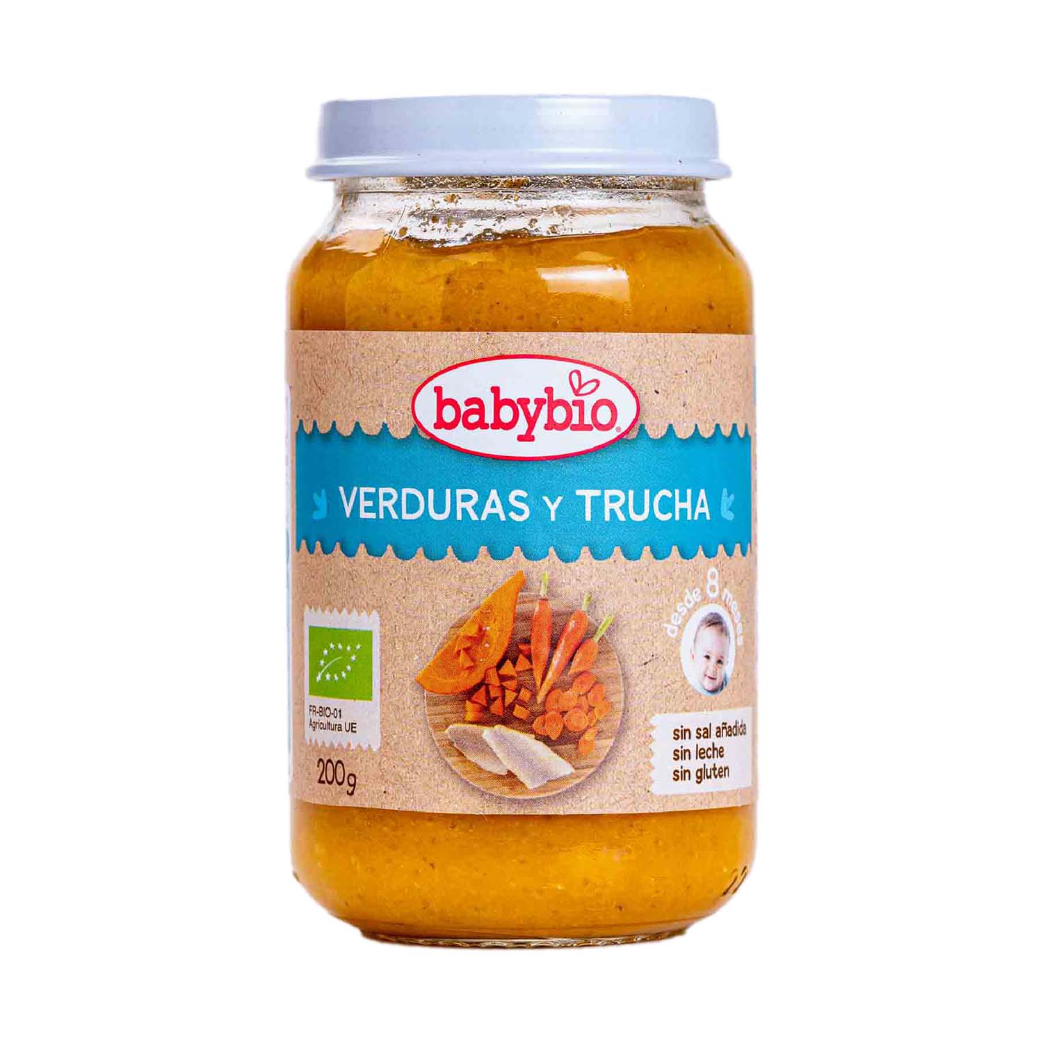 Potito de verduras y trucha bio 200g Babybio