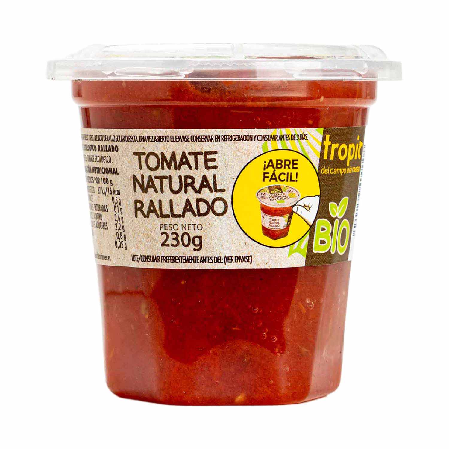 Tomate rallado bio 230g Surinver