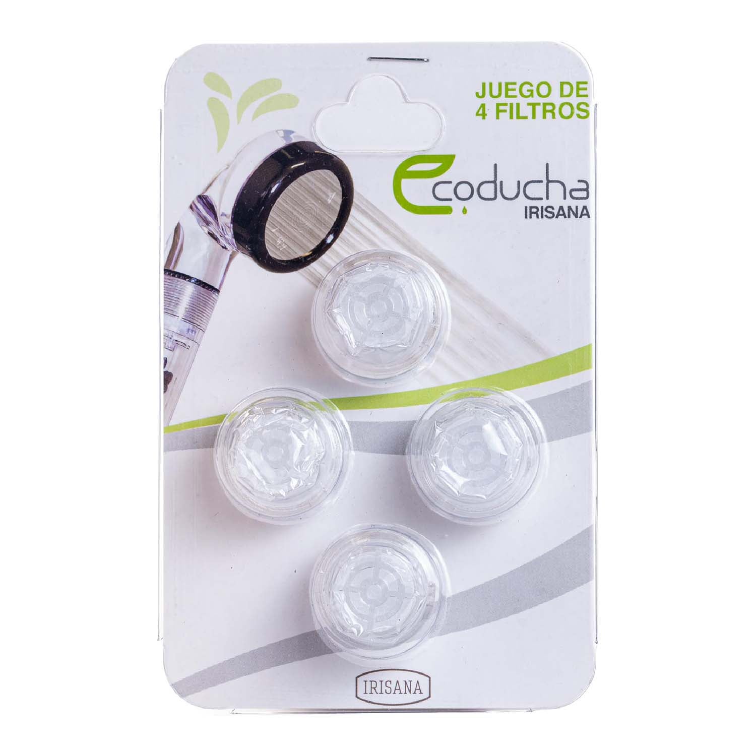Pack de 4 filtros eco de ducha Pack de 4uds Irisana