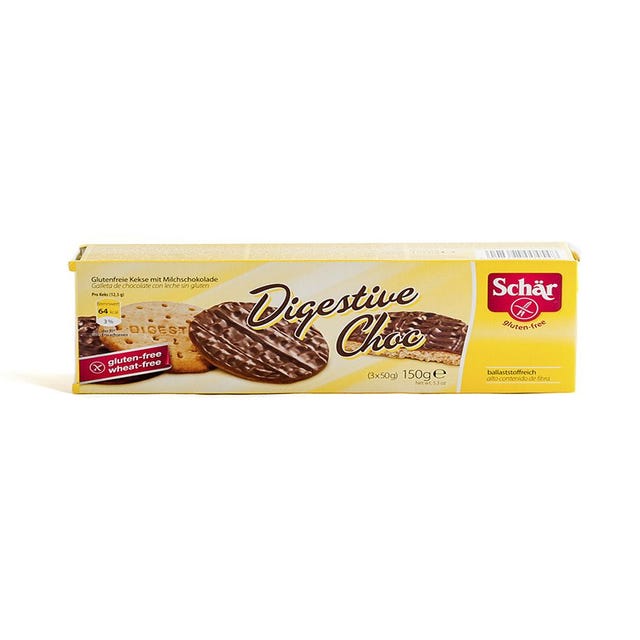 Galletas digestive de chocolate 150g Schär