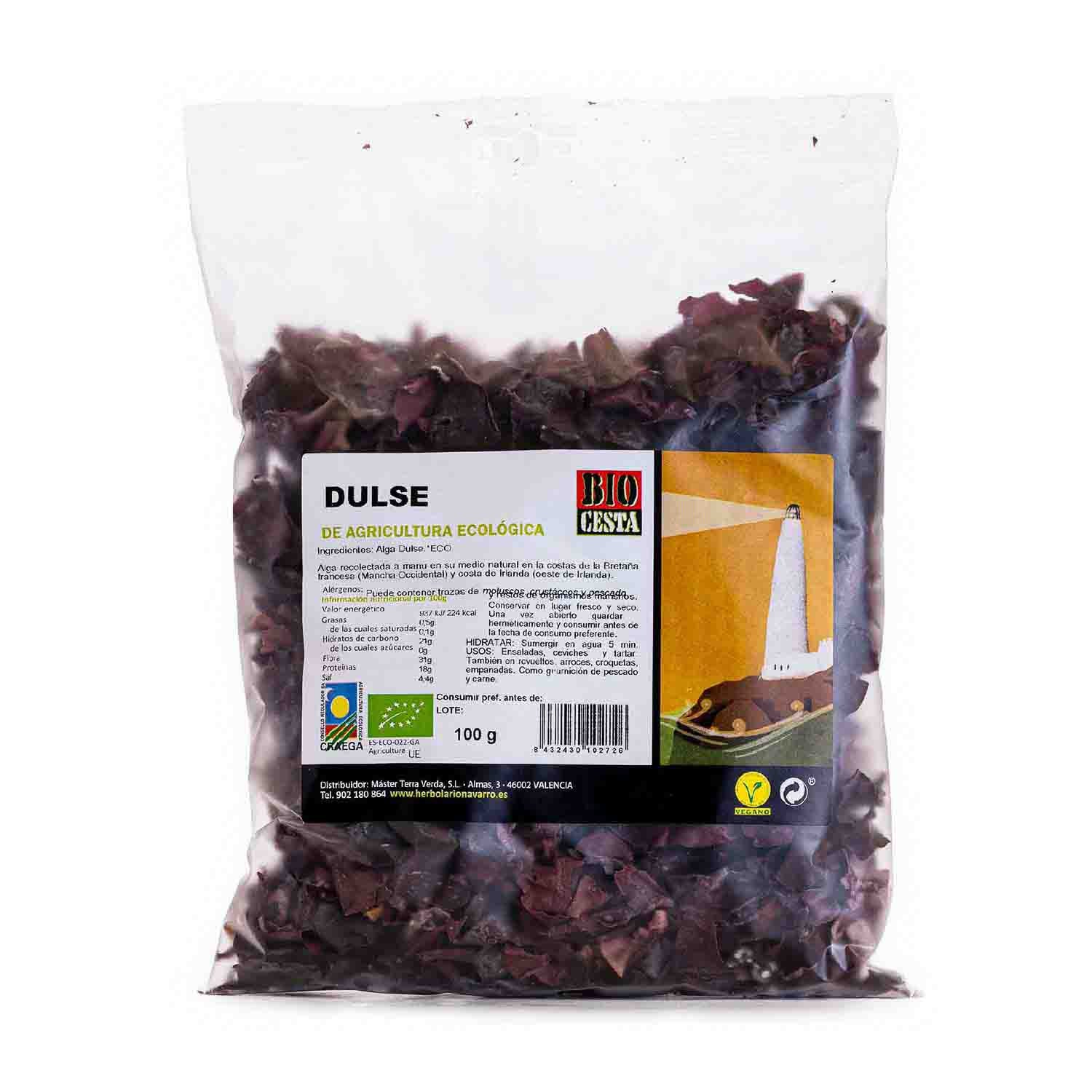 Alga Dulse Eco en copos 100g Bio Cesta