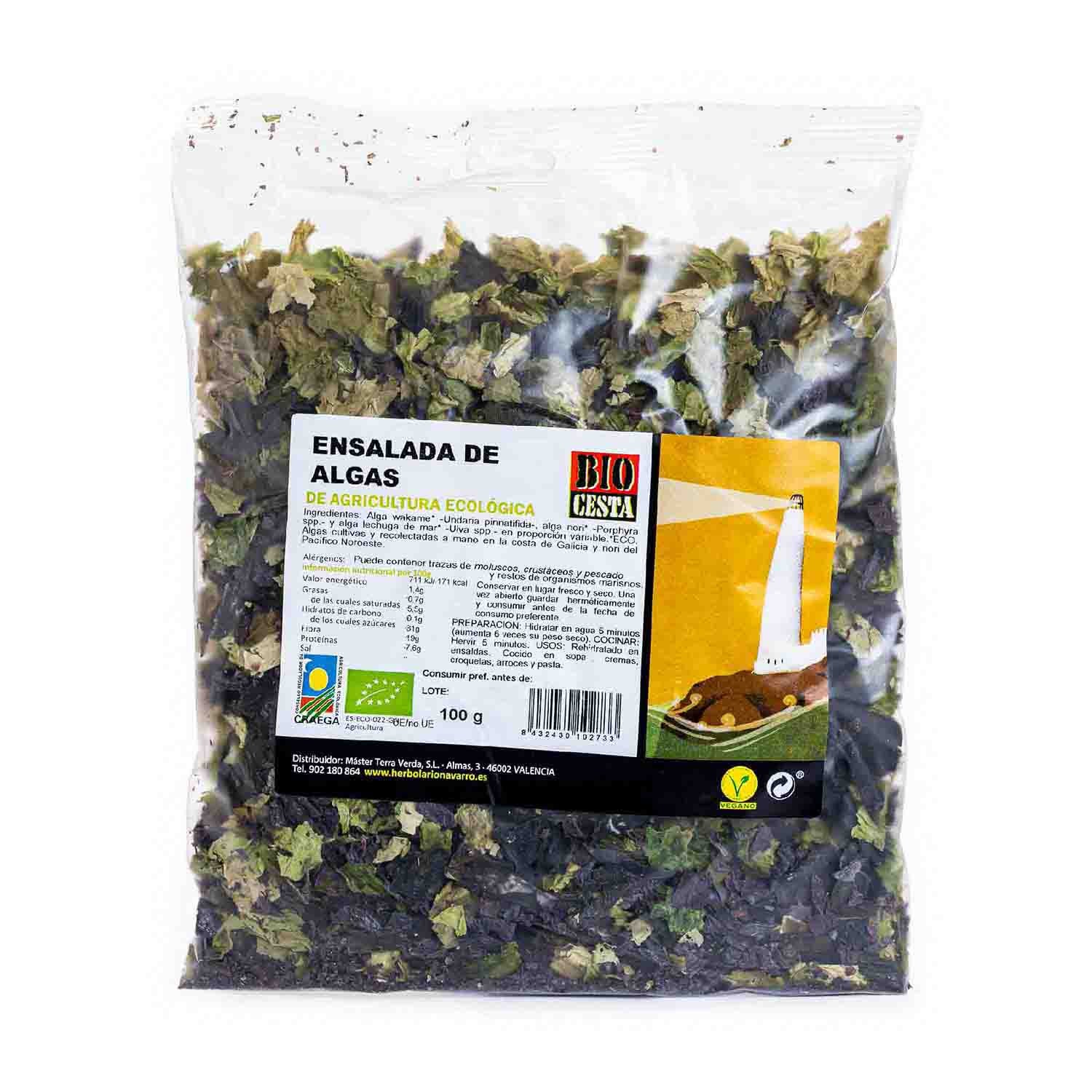 Mezcla de algas para ensalada eco 100g Bio Cesta