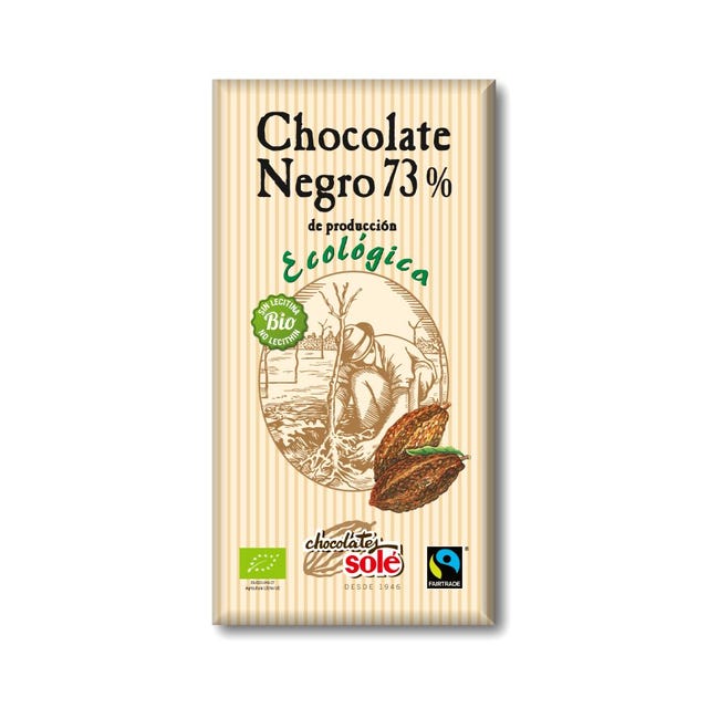Chocolate Negro 73% Cacao 100g Chocolates Solé