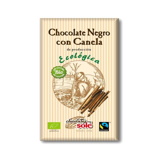 Chocolate Negro con Canela 100g Chocolates Solé