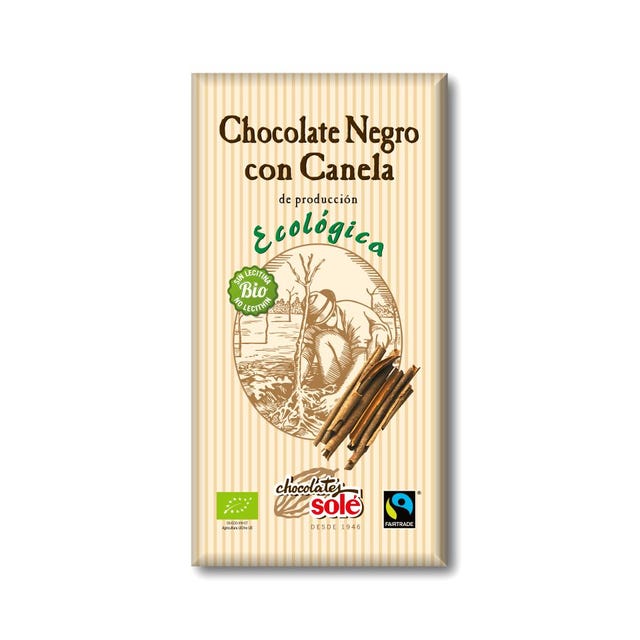 Chocolate Negro con Canela 100g Chocolates Solé