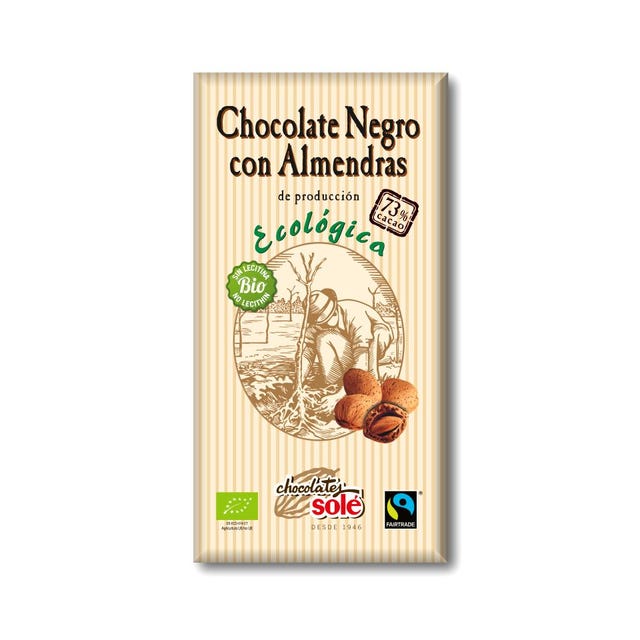 Chocolate Negro con Almendras 150g Chocolates Solé