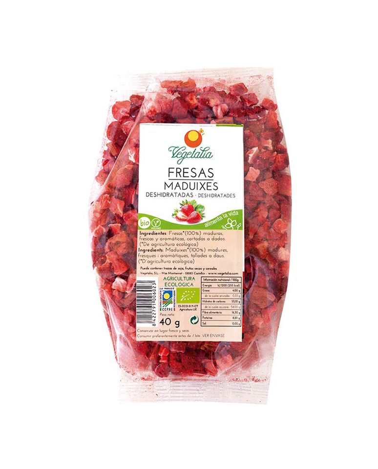 Fresa liofilizada 40g Vegetalia