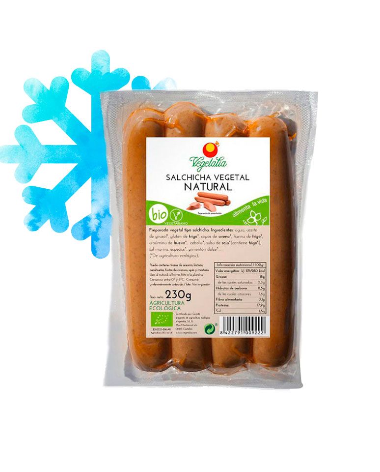 Salchicha vegetal estilo alemana 230g Vegetalia