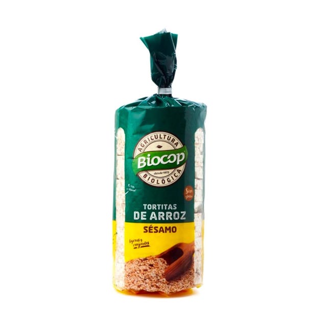 Tortitas de arroz con sésamo 200g Biocop
