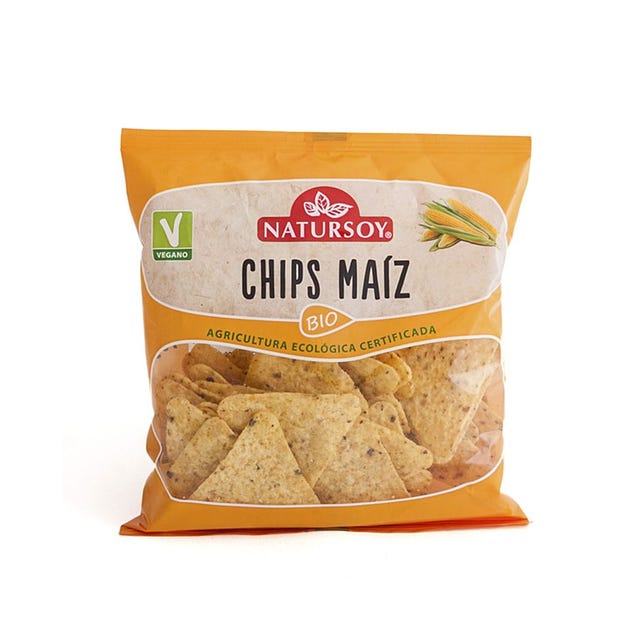 Chips de maíz al natural 75g Natursoy