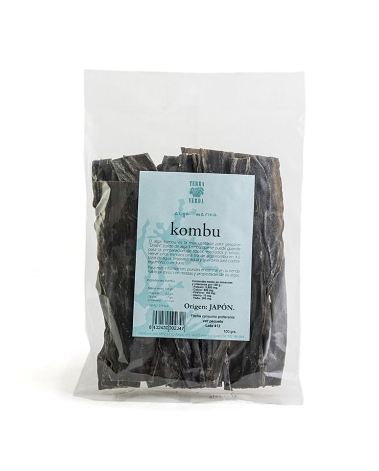 Algas Kombu 100g Terra Verda