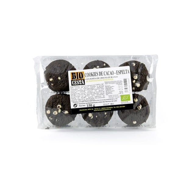 Galletas Cookies de espelta con cacao 150g Bio Cesta