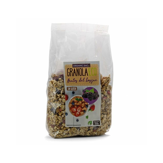 Bio granola de frutos del bosque 350g Organic Sac