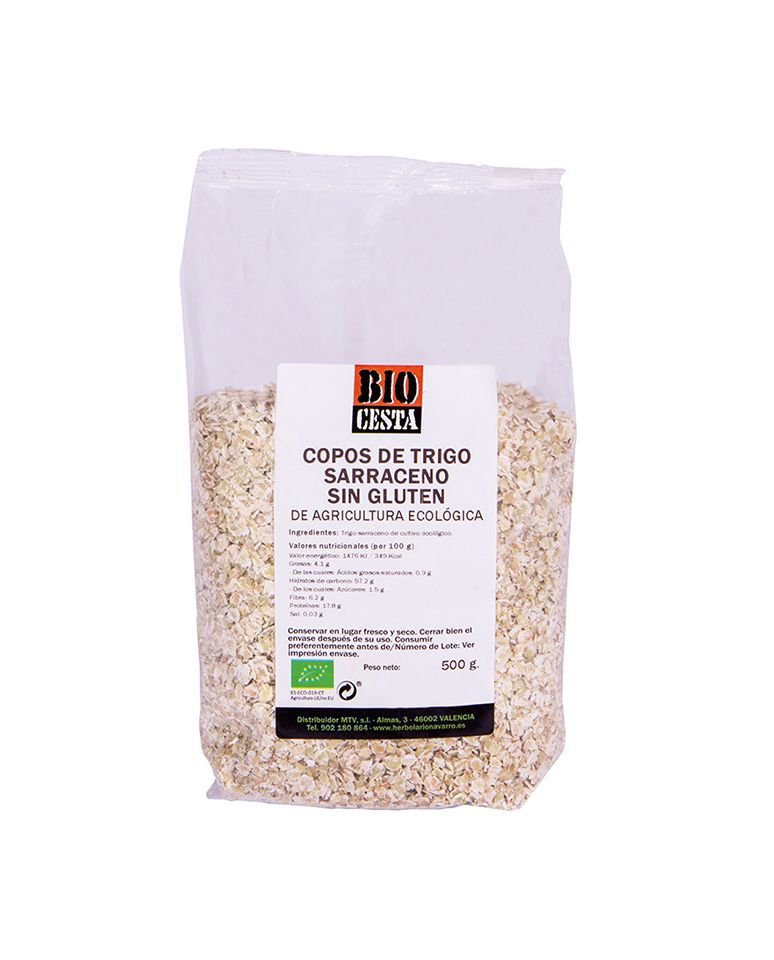 Copos de trigo sarraceno 500g Bio Cesta