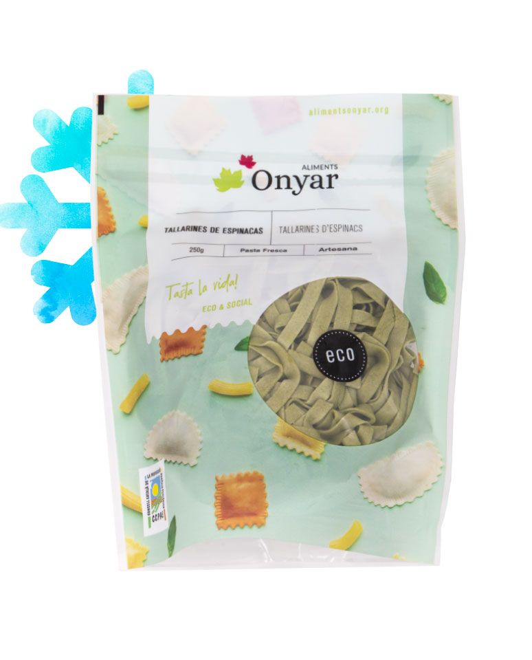 Tallarines de espinacas 250g Aliments Onyar
