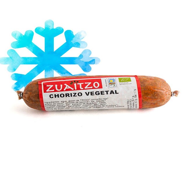 Chorizo Vegetal 200g Zuaitzo