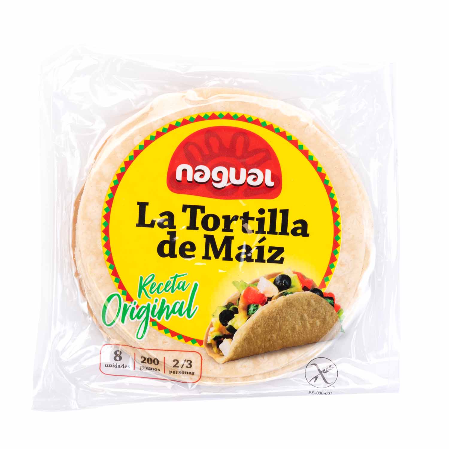 Piadina de maíz 8uds Nagual