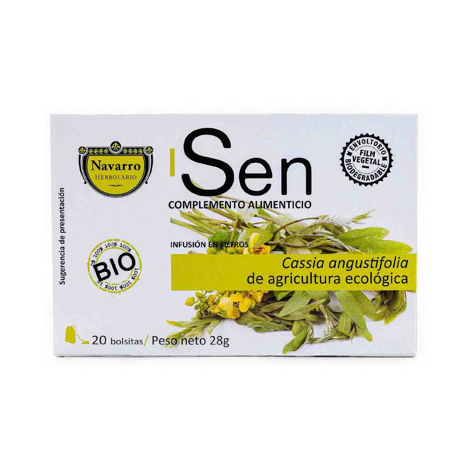 Infusión de Sen 20 filtros Herbolario Navarro