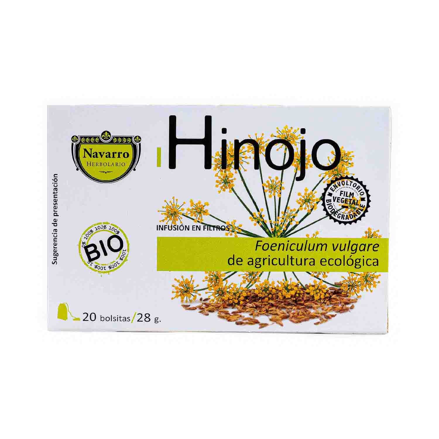 Infusión de Hinojo 17 filtros Herbolario Navarro