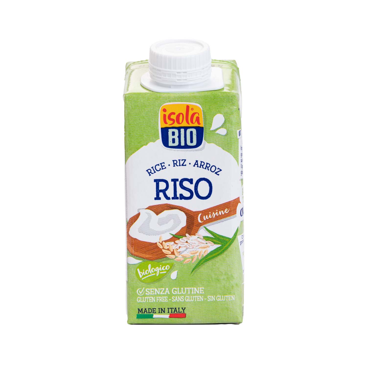 Crema de arroz para cocinar 200ml Isola Bio