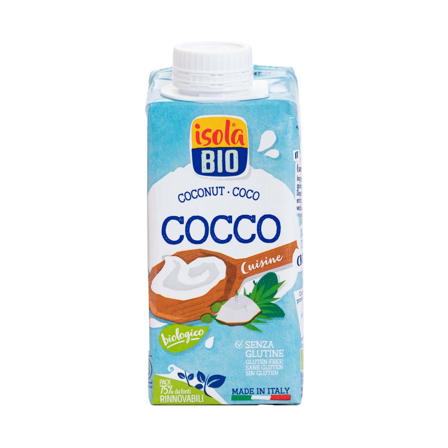 Crema de coco para cocinar 200ml Isola Bio