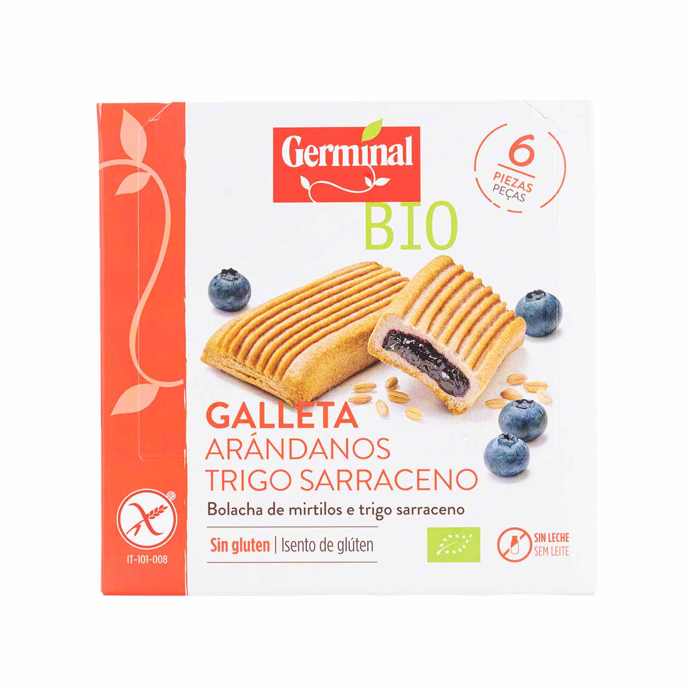 Galleta de trigo sarraceno con arándanos 199,8g Germinal