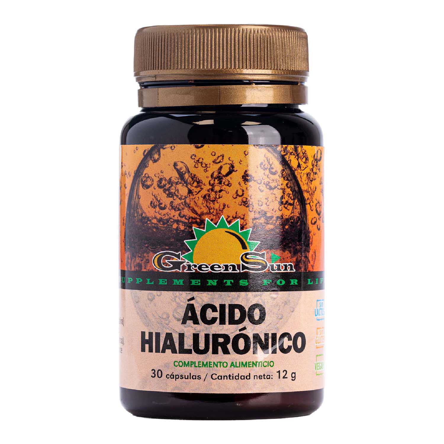 Ácido Hialurónico 30 cápsulas Green Sun