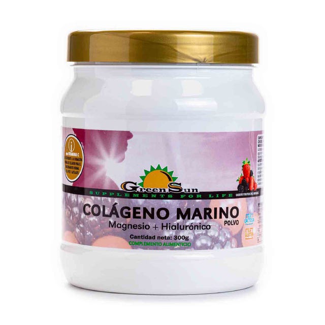 Colágeno Marino sabor a Frutos del Bosque 300g Green Sun