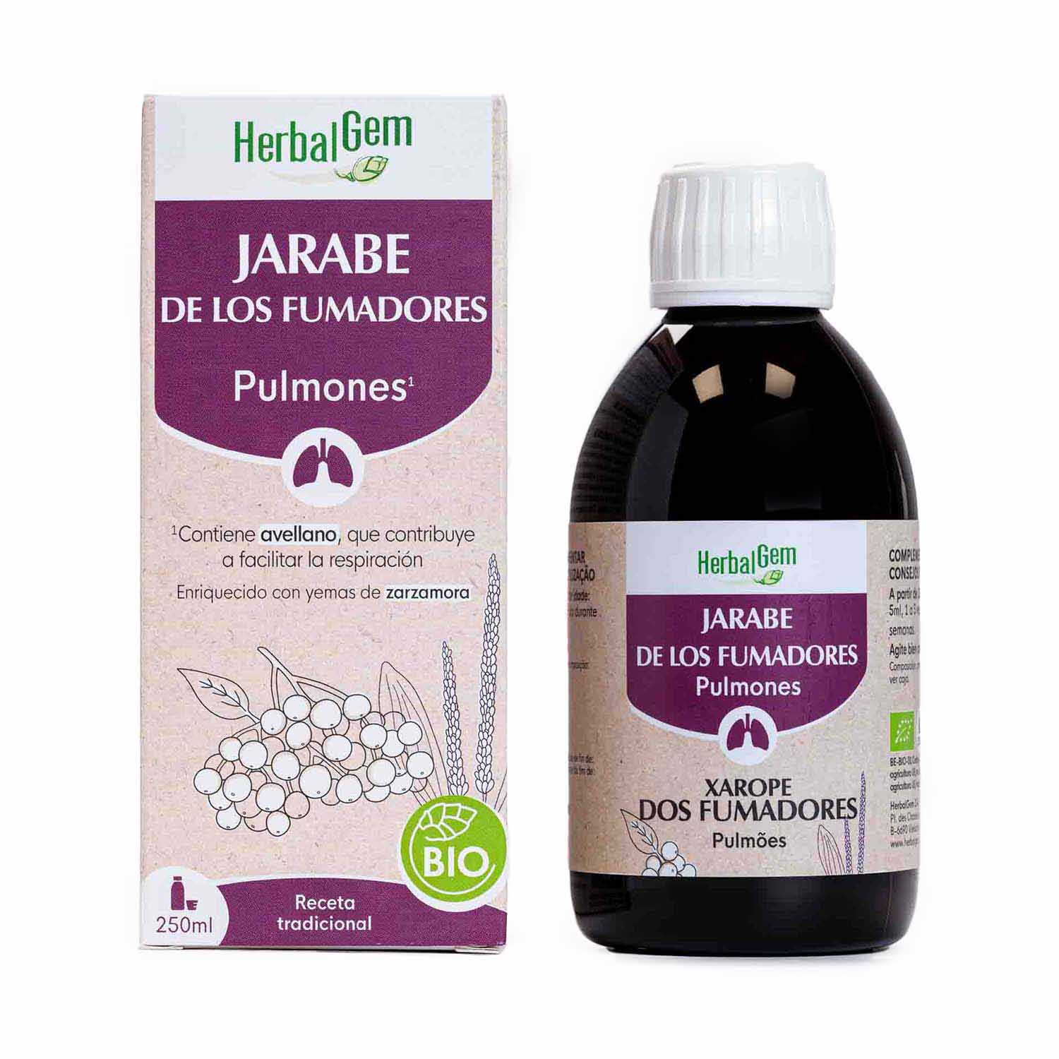 Jarabe de los Fumadores 250ml Herbalgem