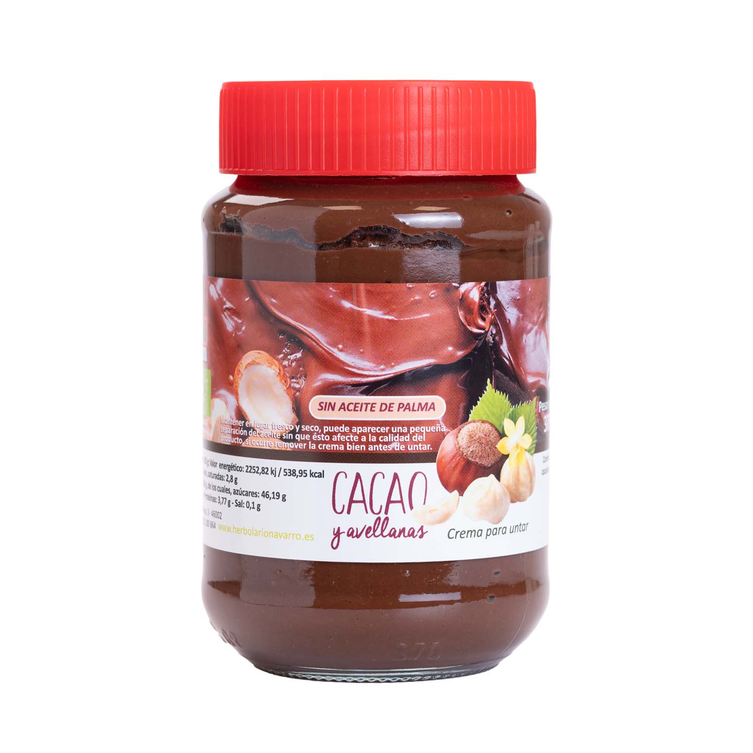 Crema de chocolate y avellanas 375g Bio Cesta