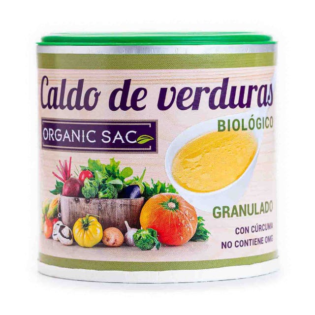Bio Caldo granulado de verduras 120g Organic Sac