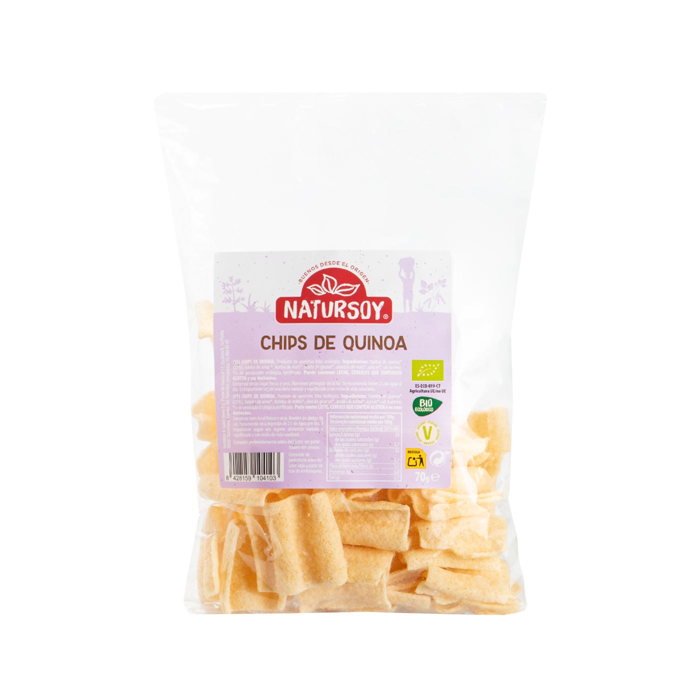 Chips de quinoa 70g Natursoy