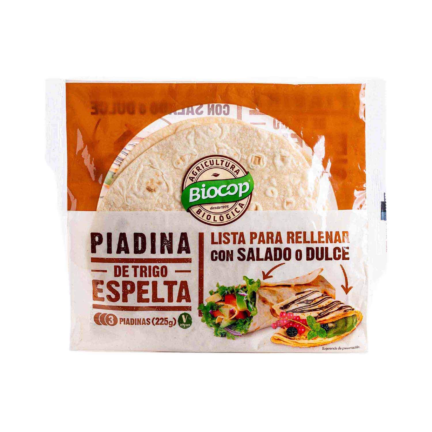 Piadina de espelta 225g Biocop