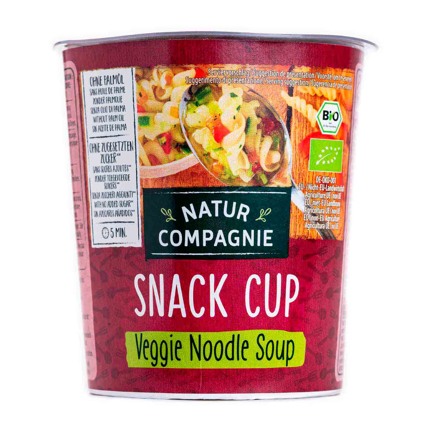 Pasta instantánea noodle verdura 50g Natur Compagnie