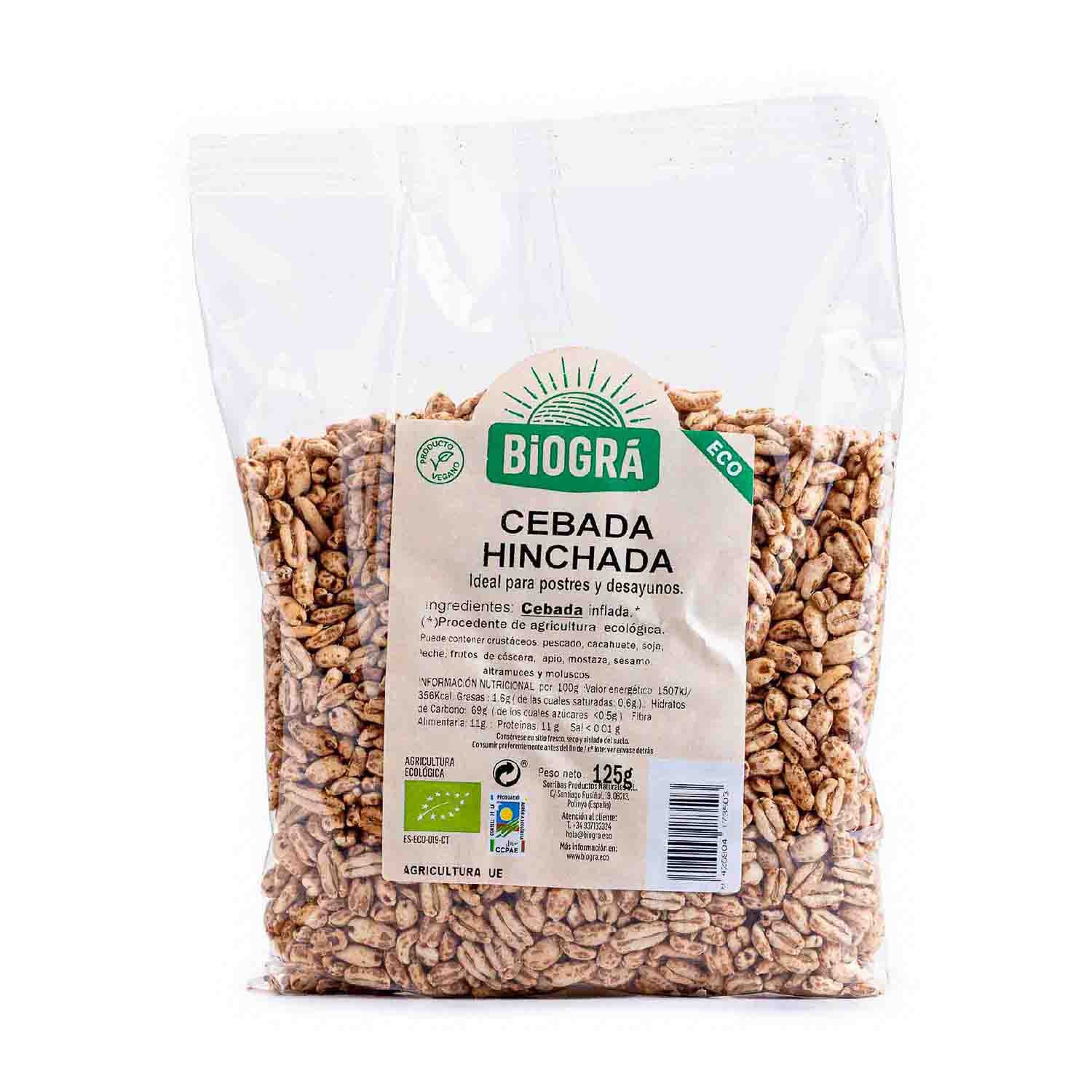 Cebada hinchada 125g Biográ