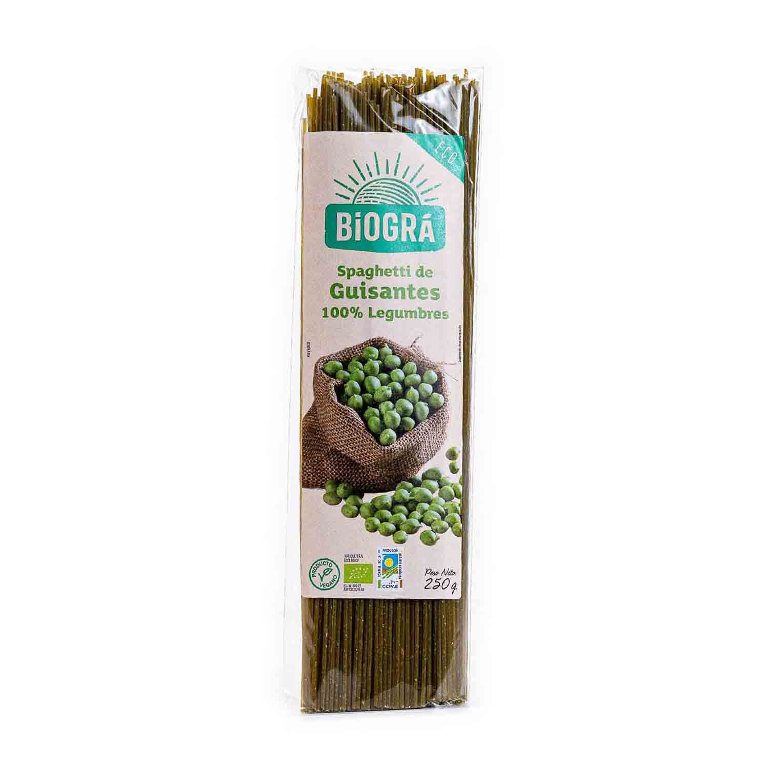 Espaguetis de Guisantes 250g Biográ