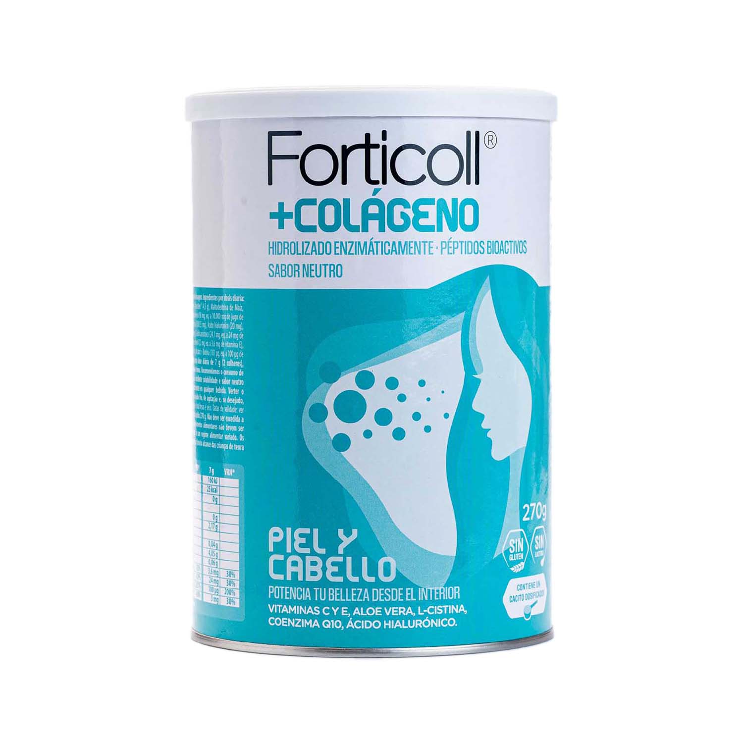 Colágeno Bioactivo Piel y Cabello 270g Forticoll
