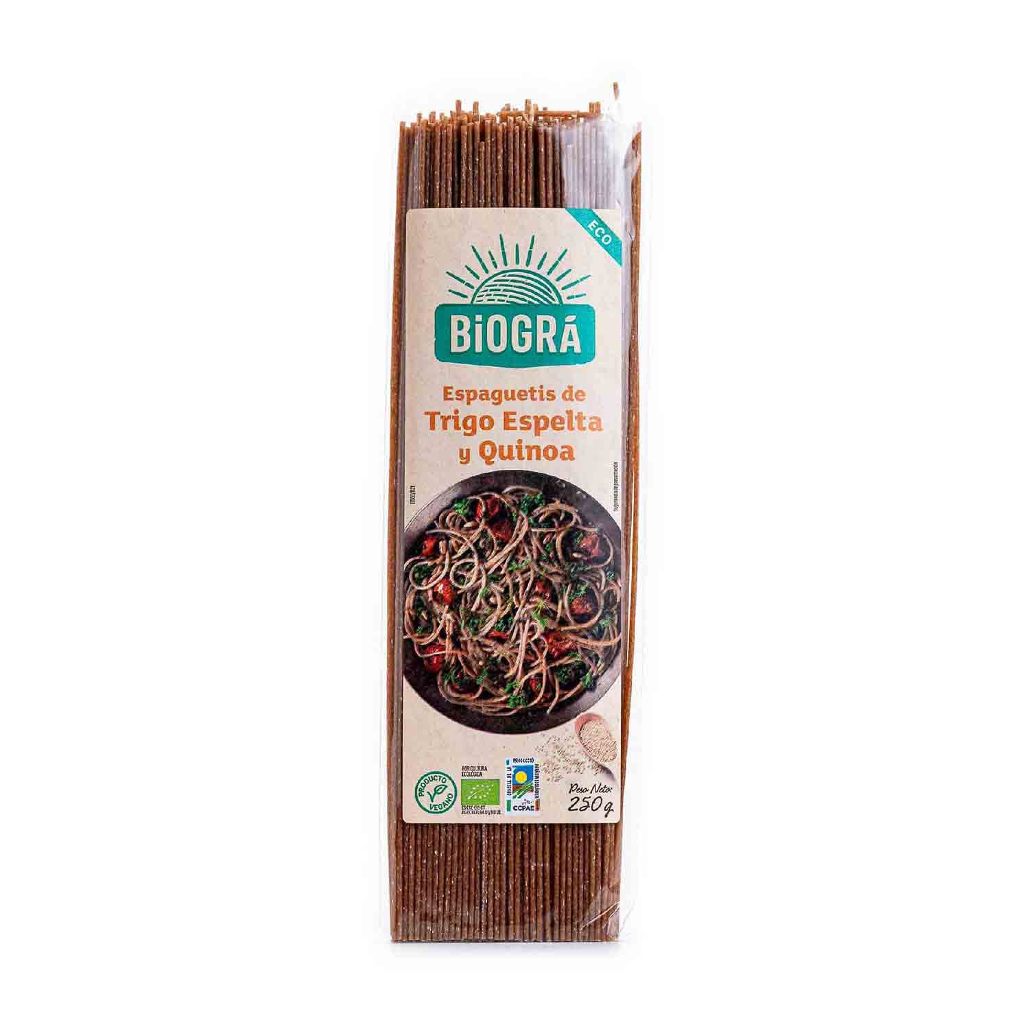 Espagueti de Espelta y Quinoa 250g Biográ