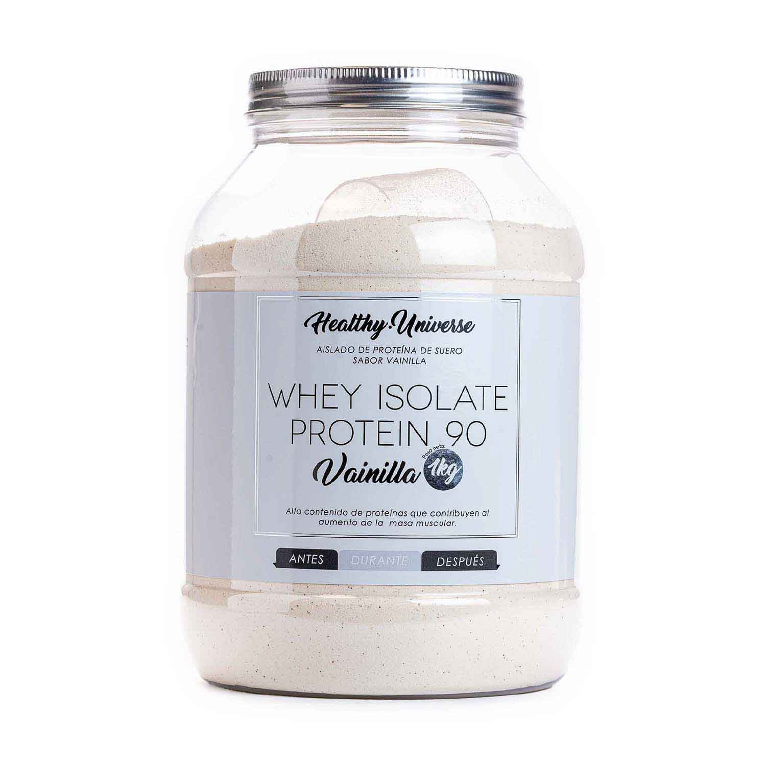 Proteína Isolate en polvo Whey de vainilla 1kg Green Sun