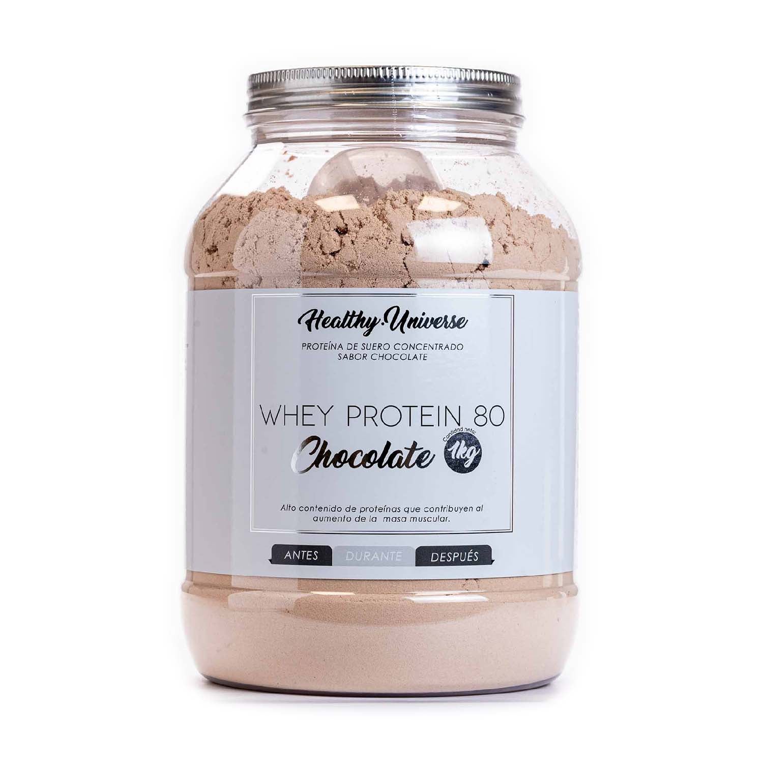 Proteína en polvo Whey de chocolate 1kg Green Sun