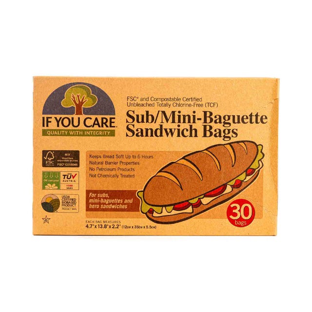 Bolsa de papel para baguette y sandwich 30uds If You Care