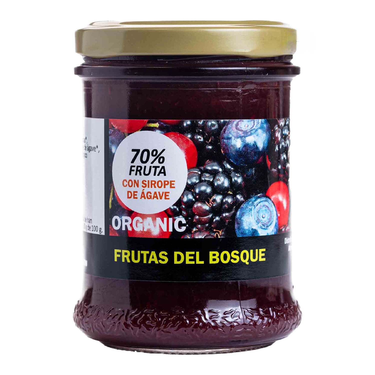 Mermelada de frutos bosque con sirope agave 215g Bio Cesta