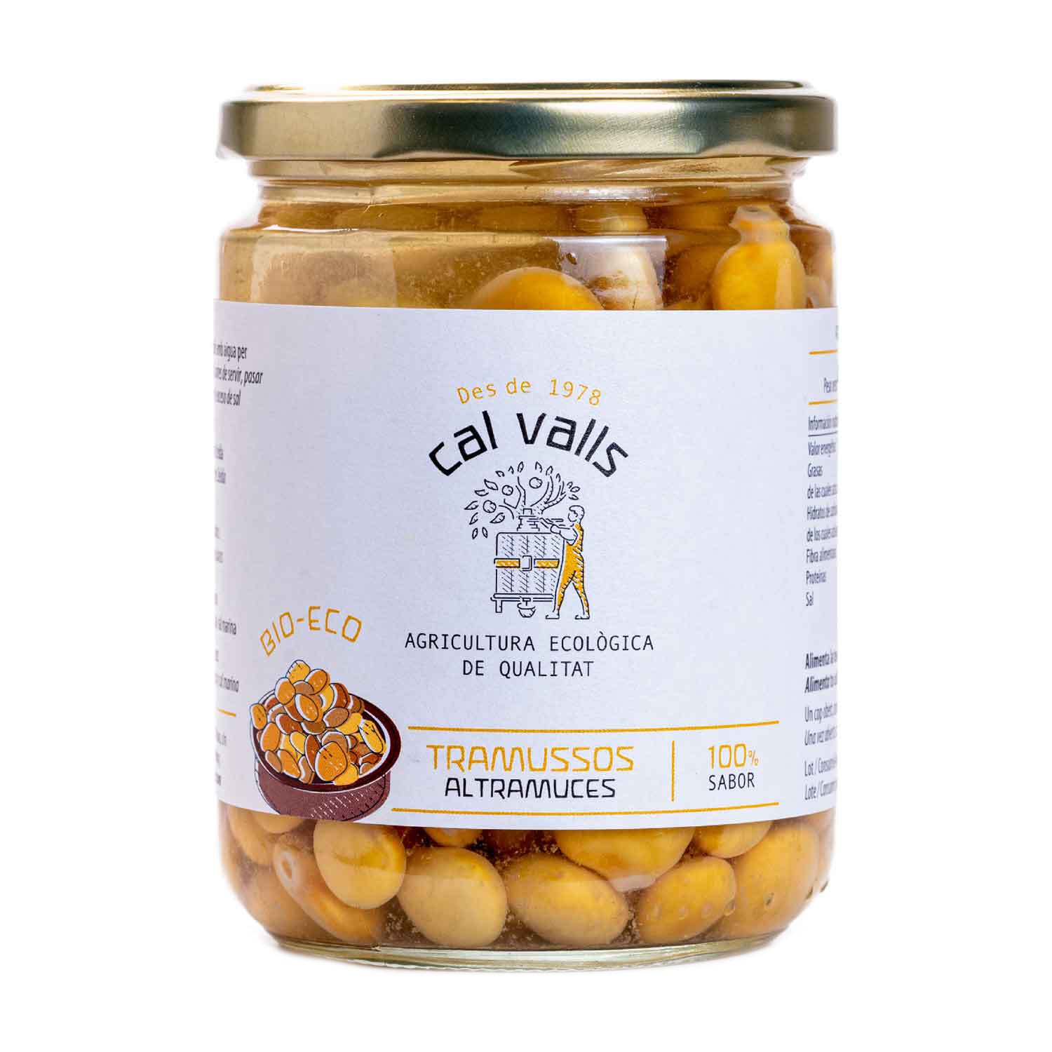 Altramuces al natural eco 270g Cal Valls