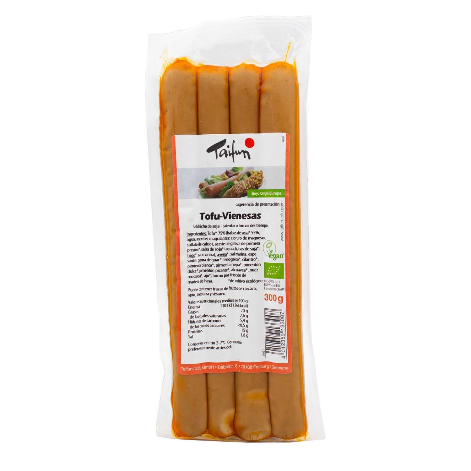 Salchichas de Tofu Vienesas 300g Taifun