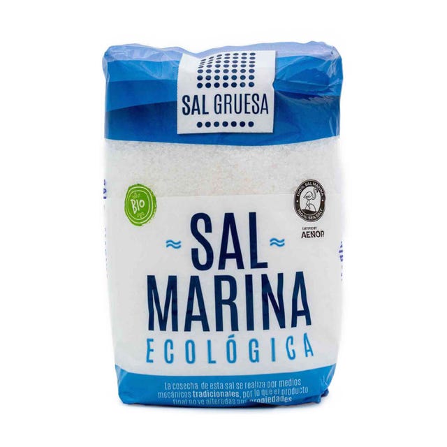 Sal marina gruesa 1kg Bio Cesta
