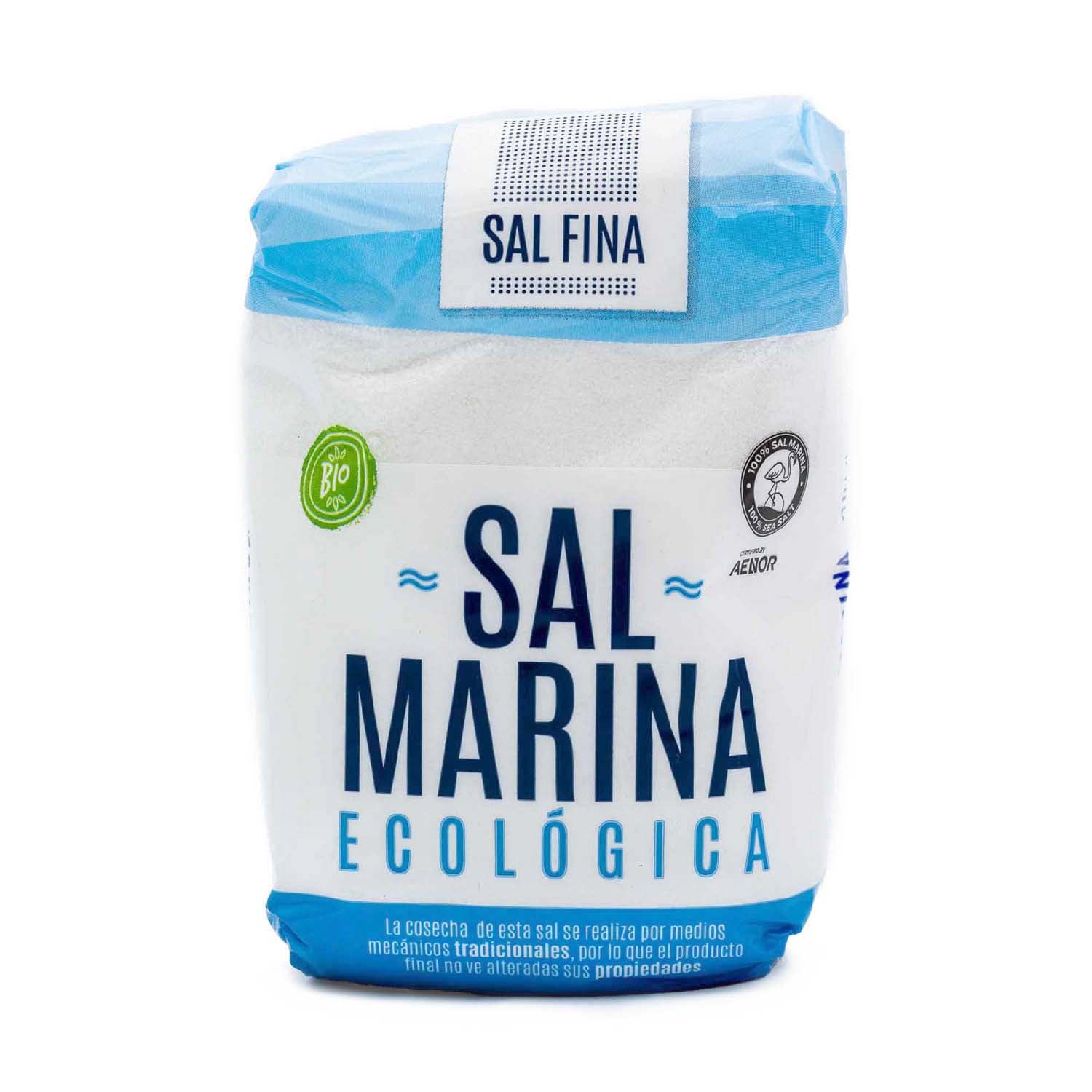 Sal marina fina 1kg Bio Cesta