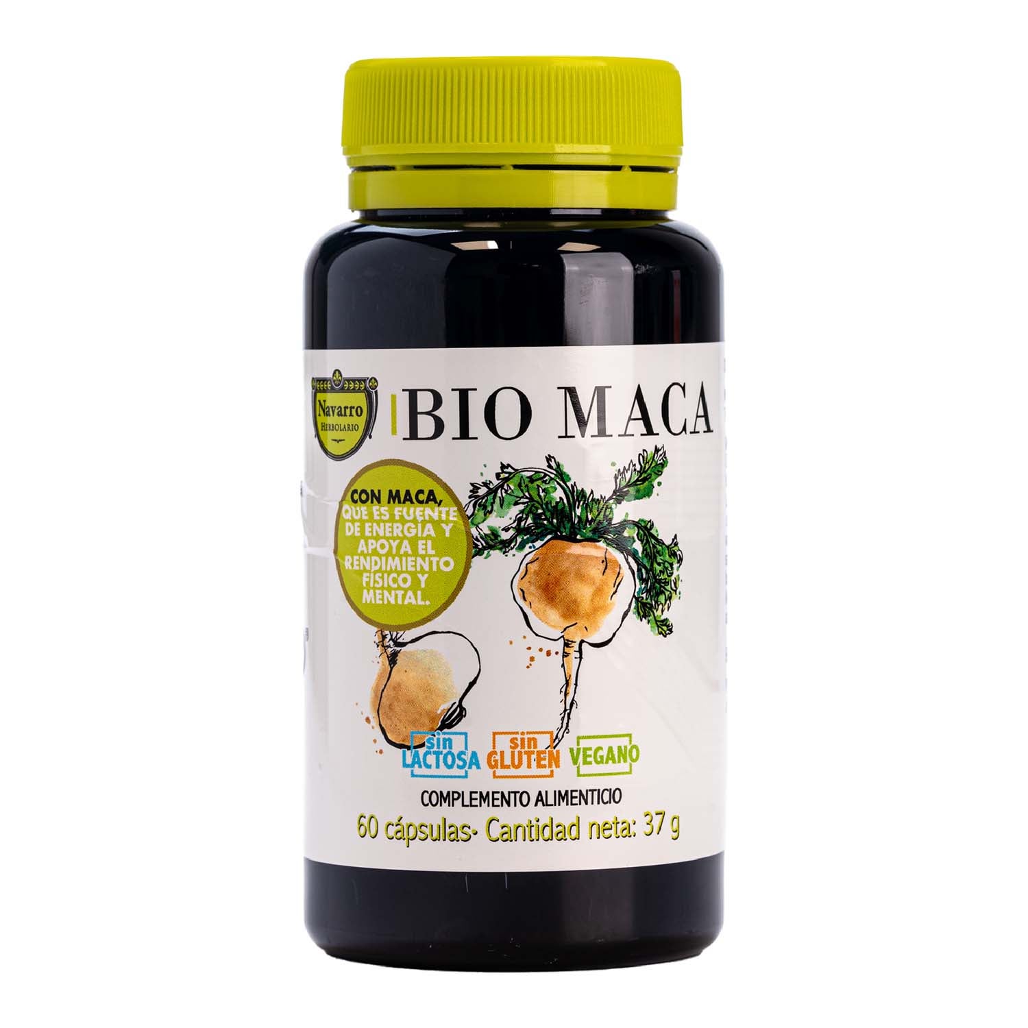 Bio Maca ecológica 60 cápsulas Herbolario Navarro